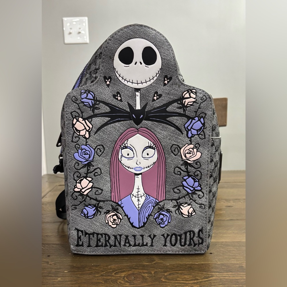 Loungefly Disney Nightmare Before Christmas Eternally Yours Tombstone Backpack